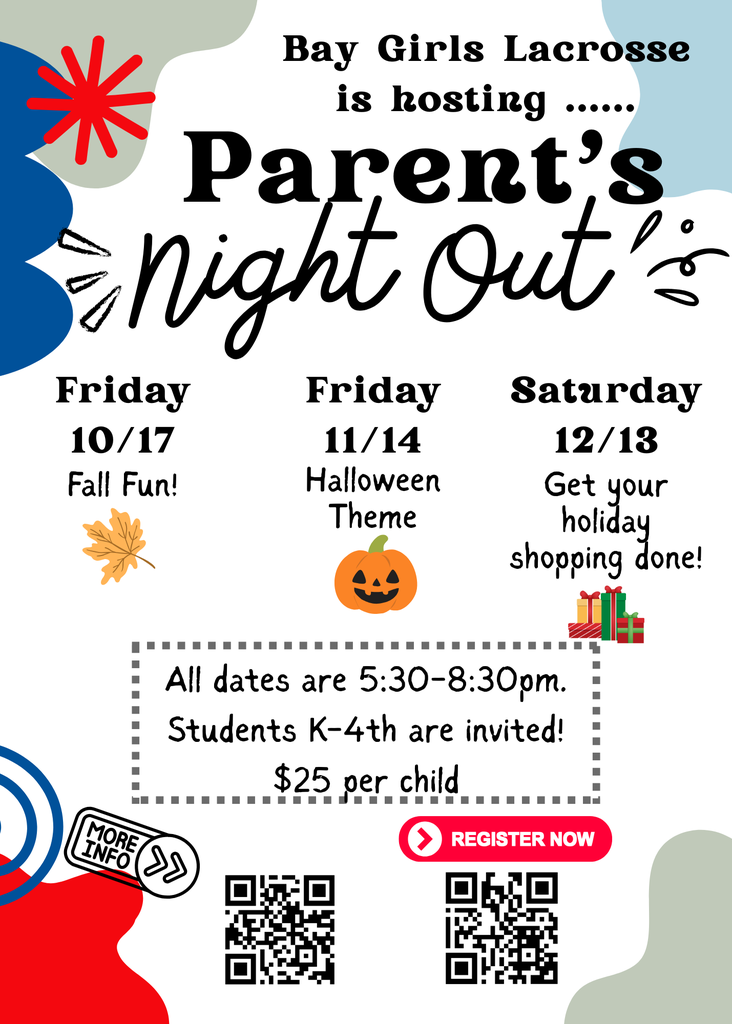 girls lacrosse parents night out events flyer