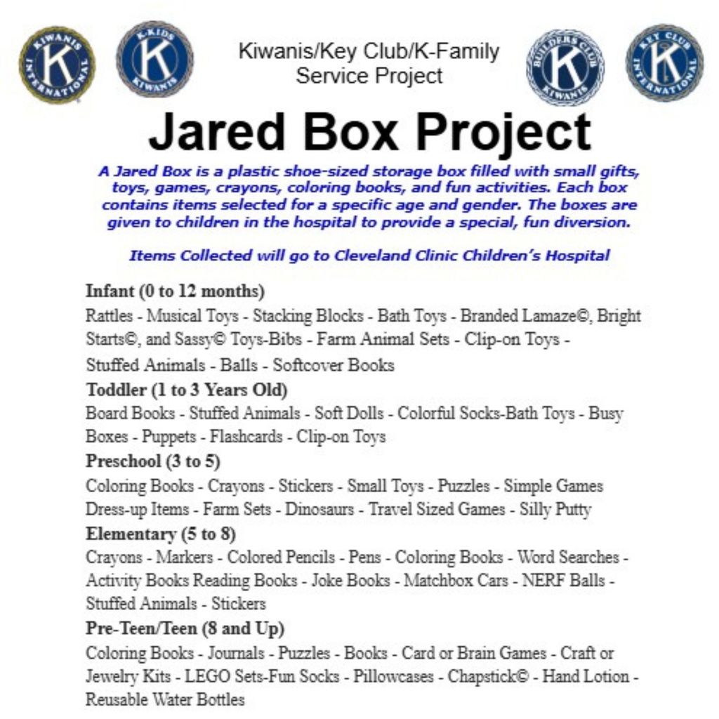 jared box project key club service 