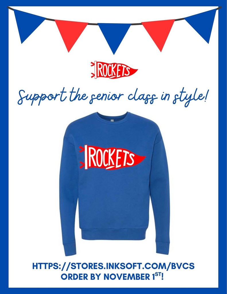 class of 2026 pennant sweatshirt flyer