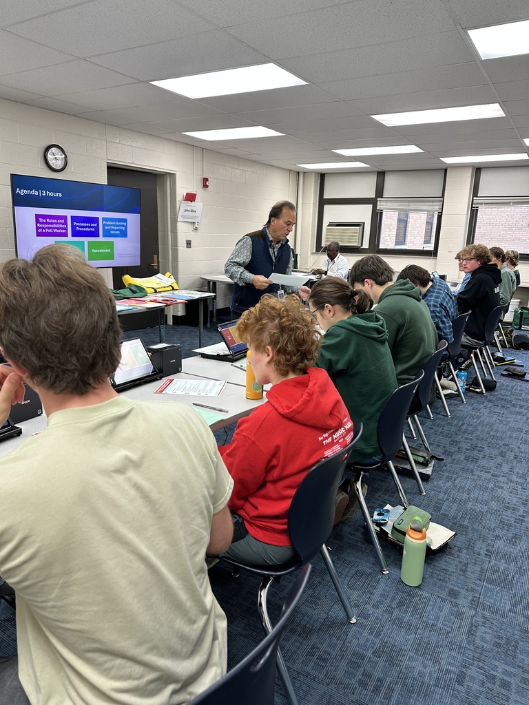 Poll training for Bay High School students for the Nov. 2025 election