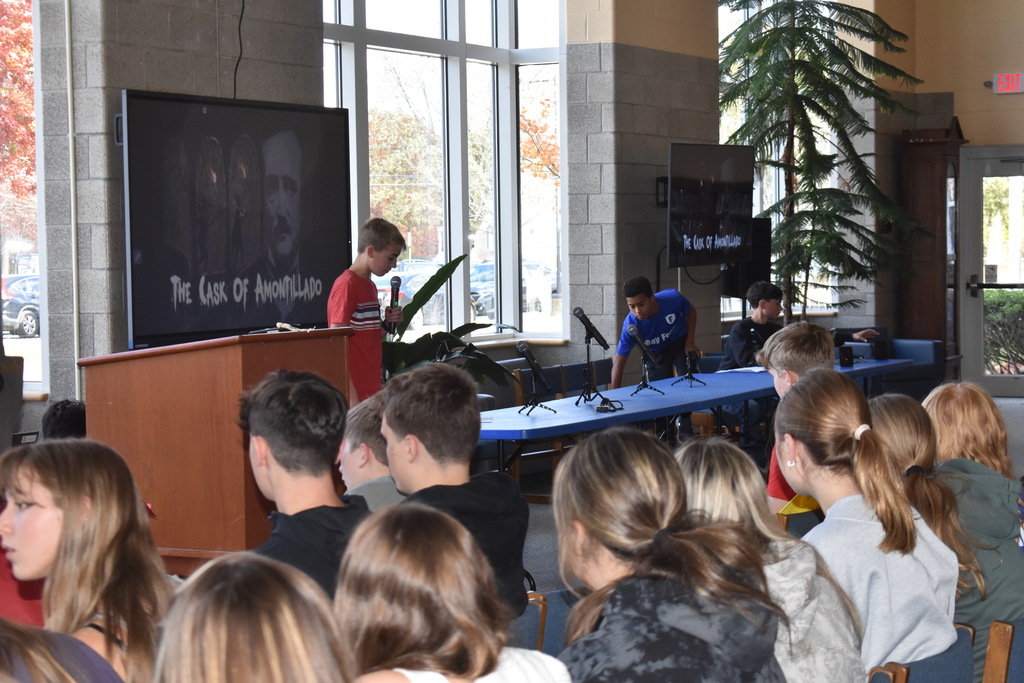 Edgar Allen Poe unit photo at Bay Middle School