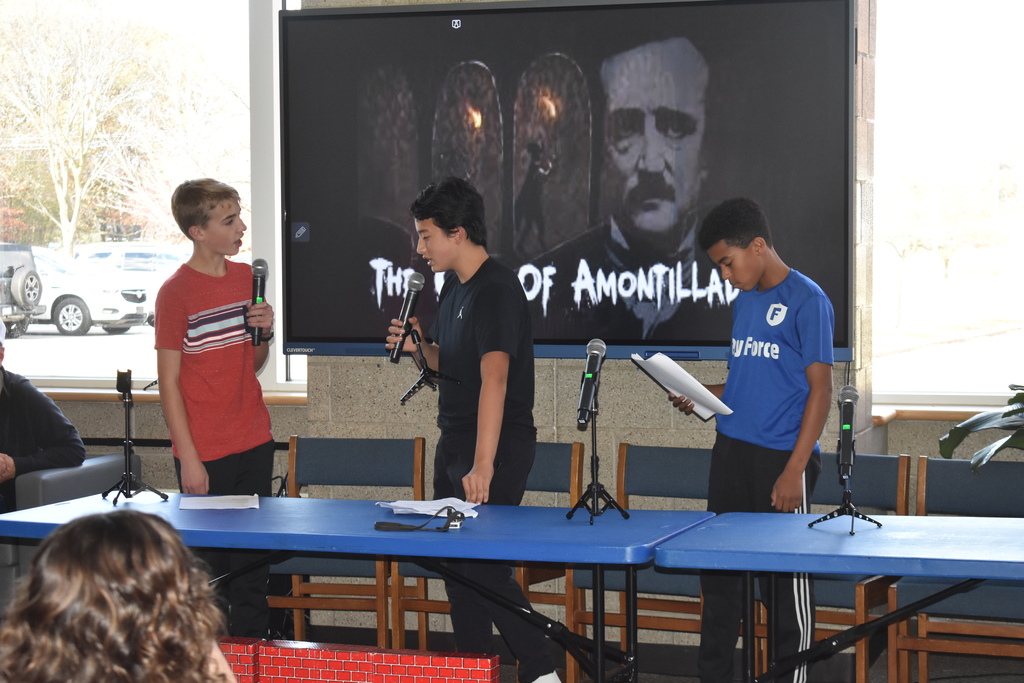 Edgar Allen Poe unit photo at Bay Middle School
