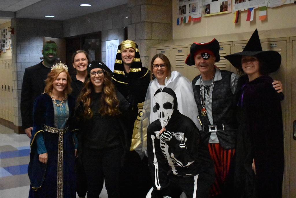 7th grade team halloween photo, 2025