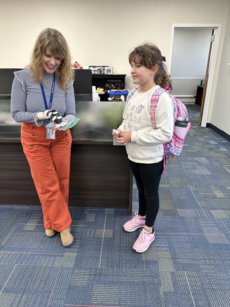 kids who care club visited central office on world kindness day