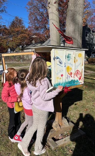 little free library photos of normandy students