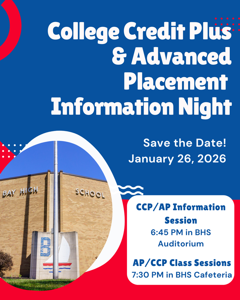 ap night at bay high school flyer for jan. 26, 2026