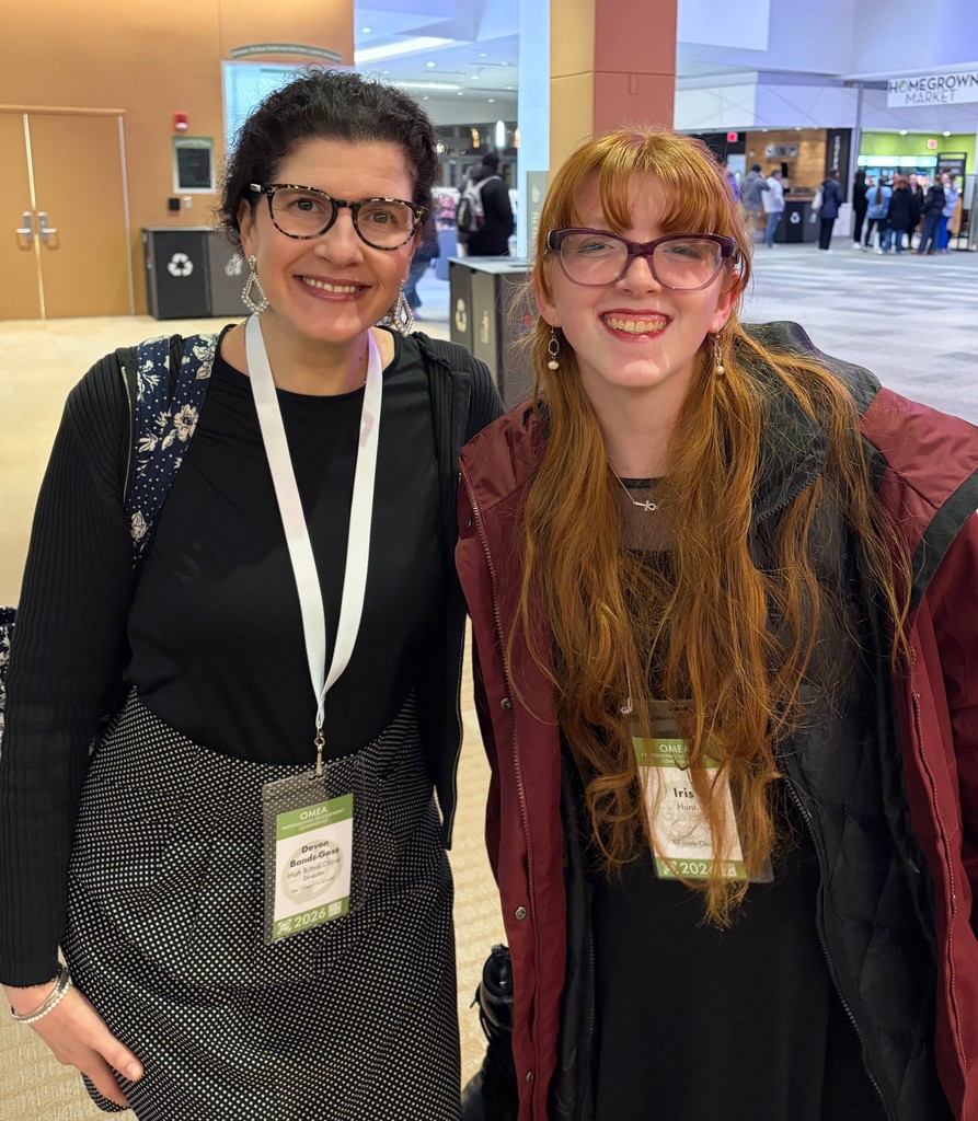 Sophomore Iris Hunt at OMEA 2026 photo