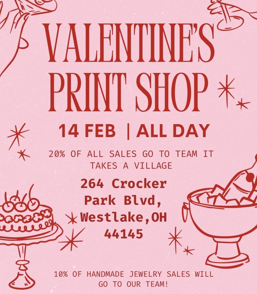 print shop flyer for team it takes a village flyer 