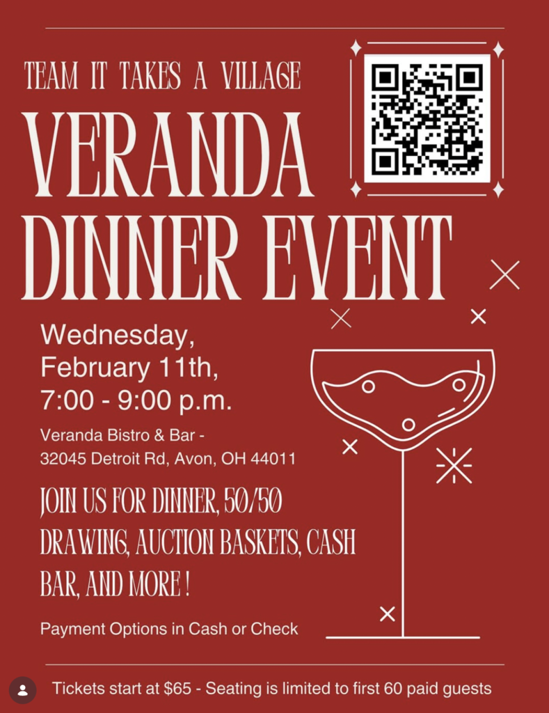 veranda fundraiser for team it takes a village 2026