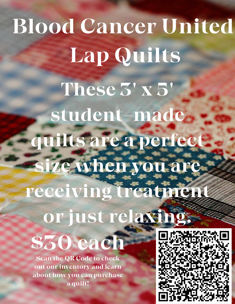 blood cancer united lap quilts flyer