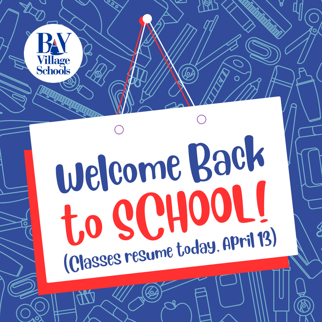 welcome back to school image for monday, april 13, 2026