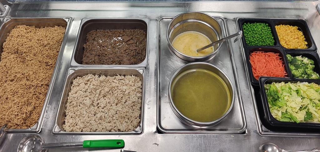 ramen bar photo from bay middle school lunch line