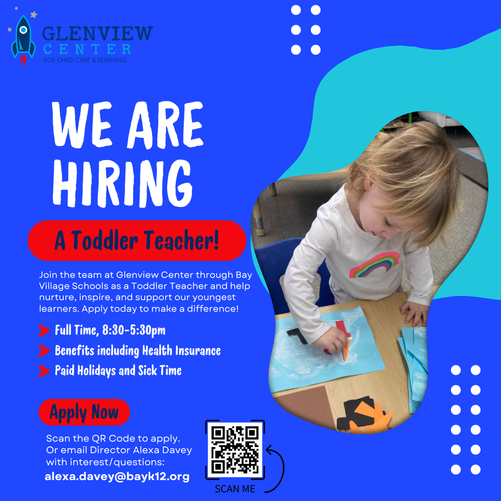 glenview center toddler teacher ad march 2026