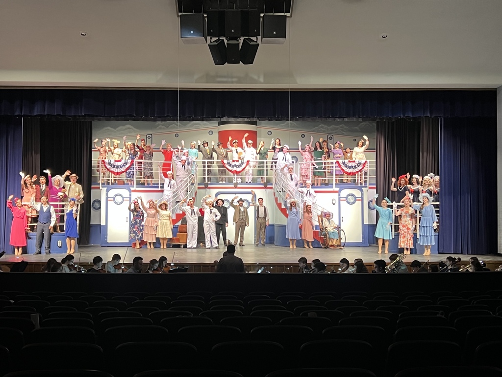dress rehearsal photo for spring musical anything goes march 2026