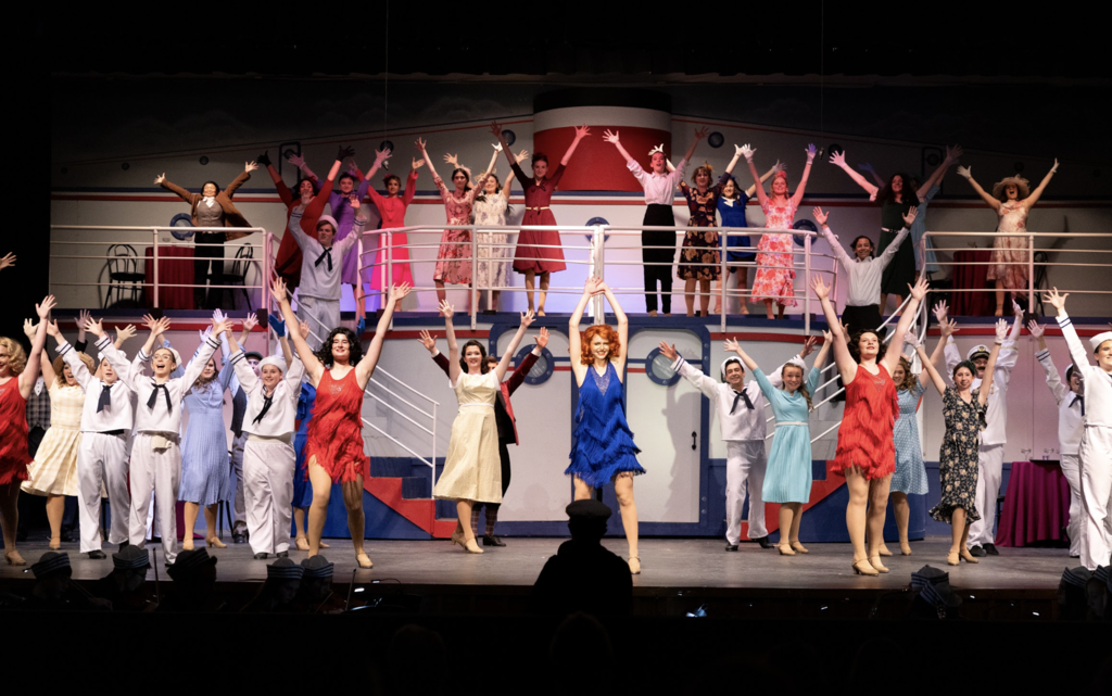 photo from the bay high school spring musical anything goes featuring a dance number on a ship