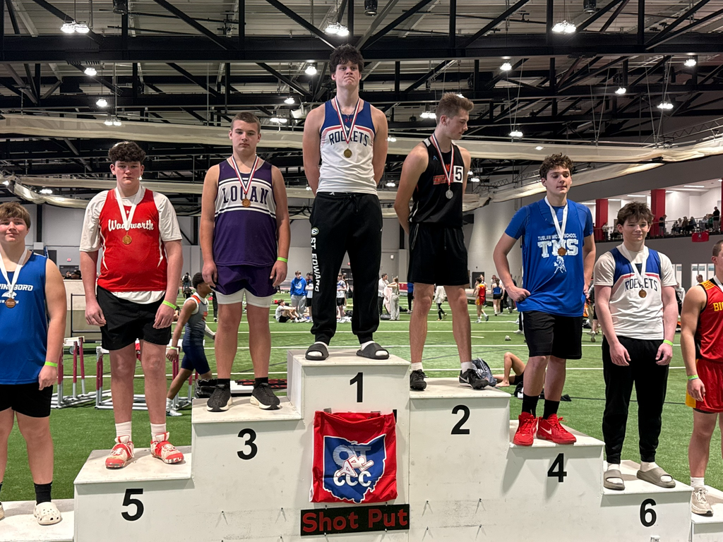 Cody Knaack photo march of 2026 first place shot put for middle school indoor state track and field meet