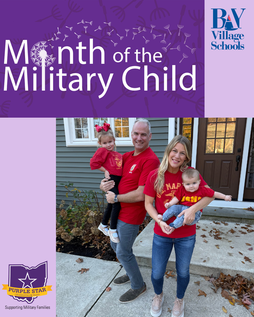 month of the military child photo of a U.S. Marine Corps Family for april 2026 recognition of military-connected students