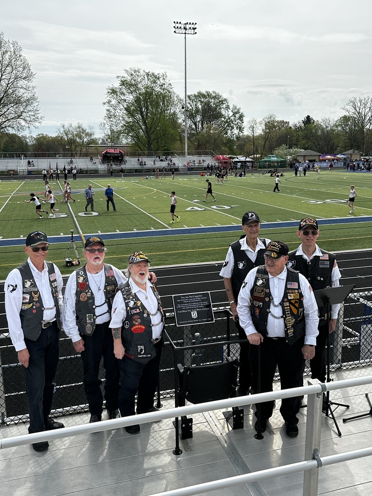 Rolling Thunder Chapter #1 Ohio unveils a POW/MIA Honor Chair at Bay High School Memorial Stadium.