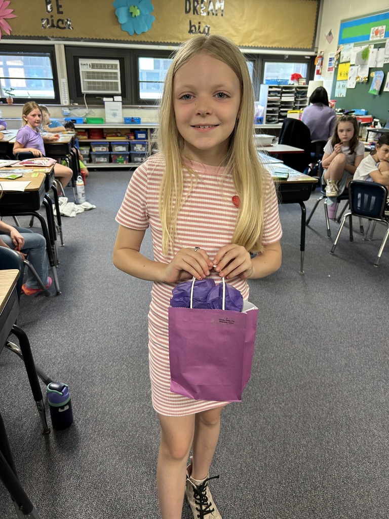 Month of the Military Child continues. Today we salute Normandy military-connected students who received purple goody bags with purple fidget trinkets created by our 7th grade Makerspace students + a DQ gift card provided by the local DAR Chapter.