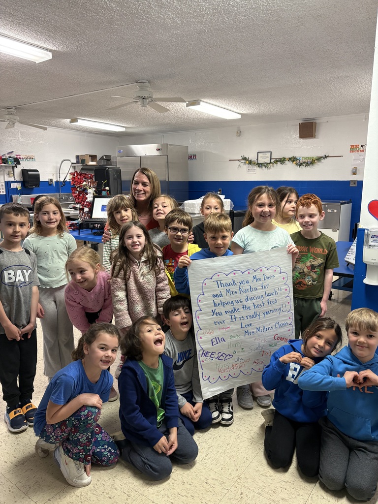 Lunch Hero Day at Normandy Elementary School on May 1, 2026 showing students with food services staff. 