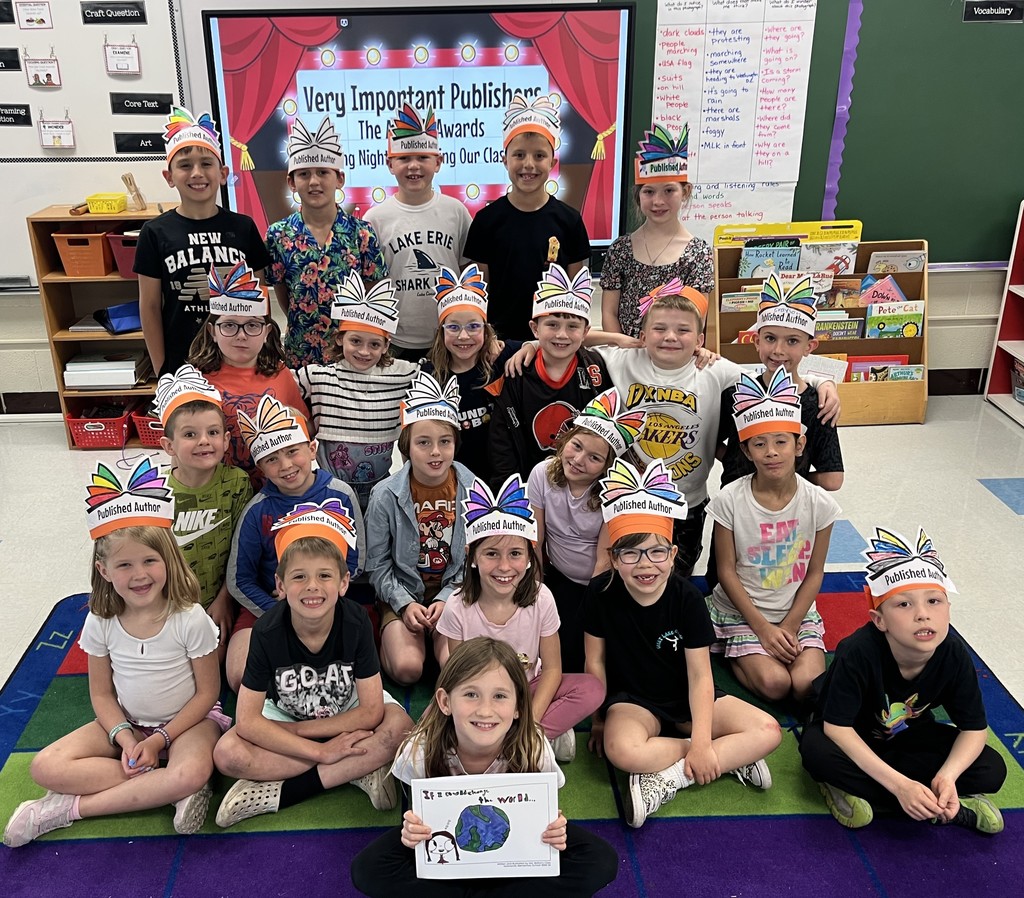 Mrs. Bolton's second-grade class published a book.