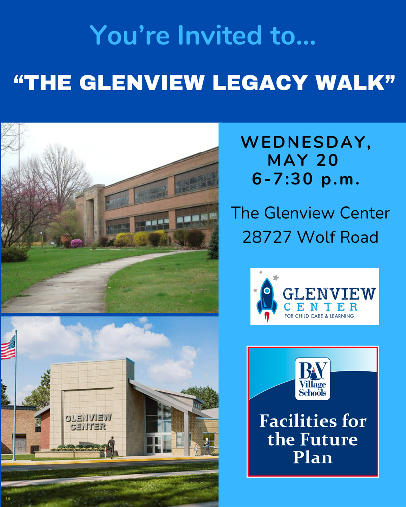The Glenview Center Legacy Walk digital invite with renderings of before and after and date of May 20, 2026.