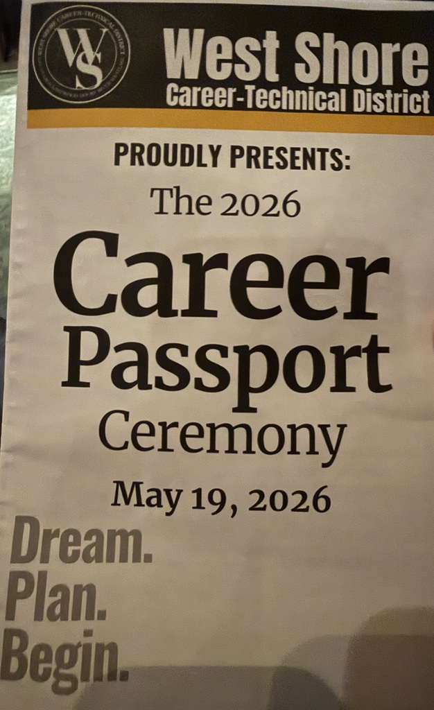 West Shore Career-Technical District 2026 Career Passport Ceremony with students and staff.