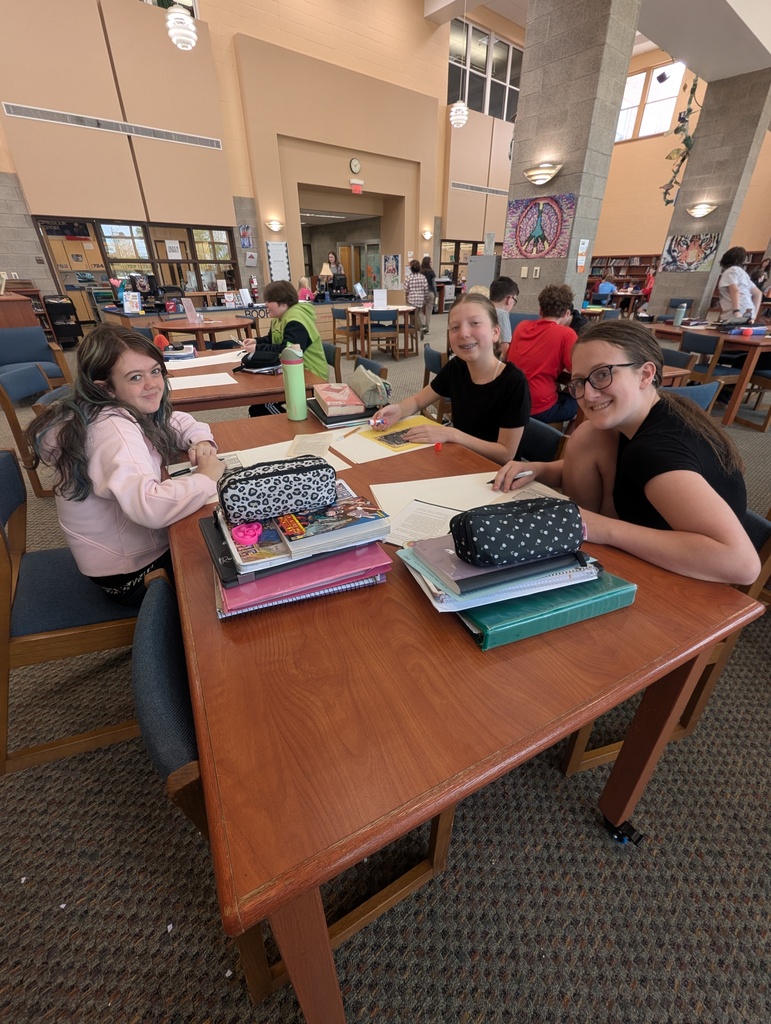 Blackout Poetry Assignment photo at Bay Middle School. 
