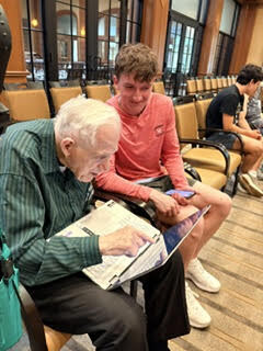 BHS Tech Club at Normandy Senior Living Center.