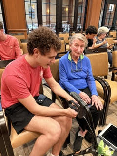BHS Tech Club at Normandy Senior Living Center.
