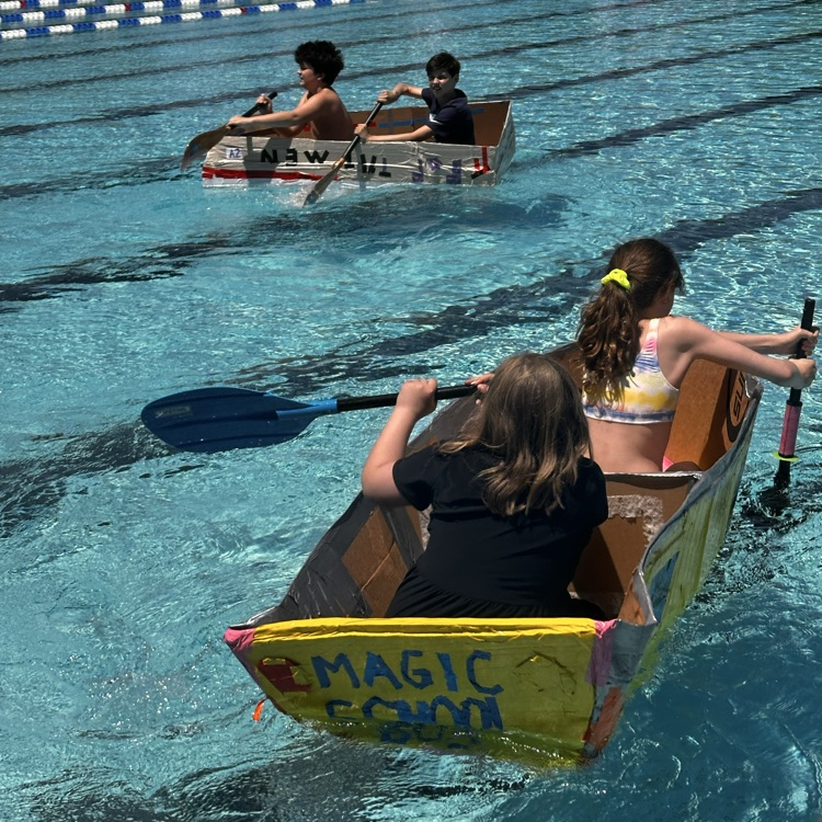 cardboard boat regatta photo