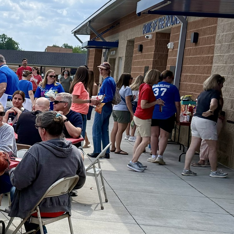 Lining up for hot dogs and summer!