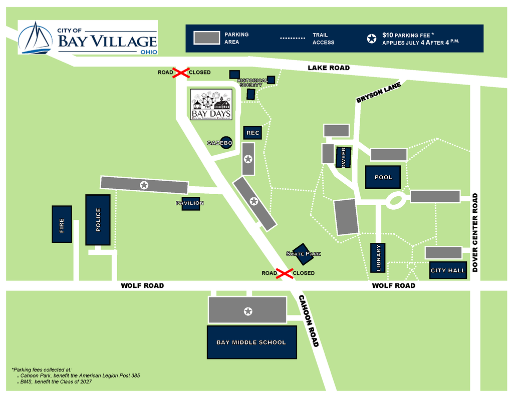 Parking at Bay Days 2026 image.