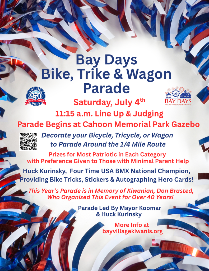 Bay Days Bike Parade July 4, 2026
