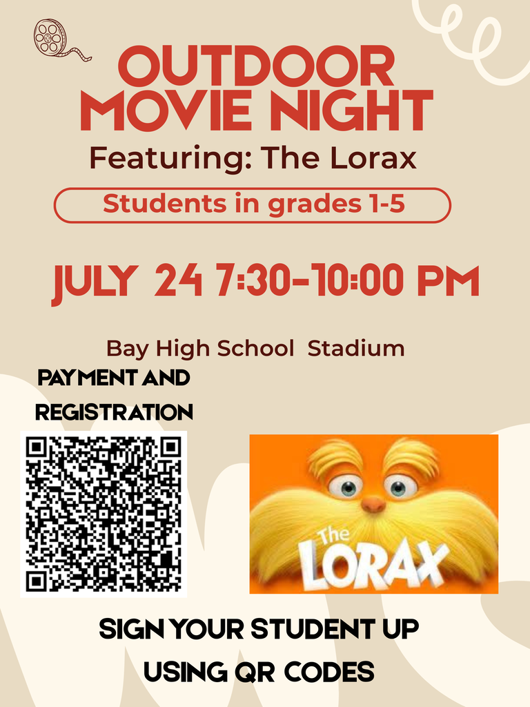 Outdoor Movie Night July 24, 2026 Flyer