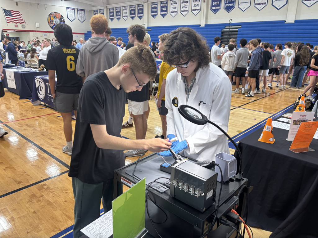 Bay High School students learn about the MEMS Lab at West Shore Career-Tech.