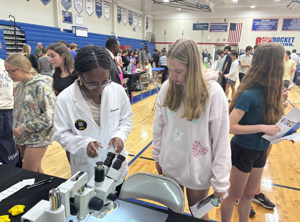 Bay High School students learn about the MEMS Lab at West Shore Career-Tech.