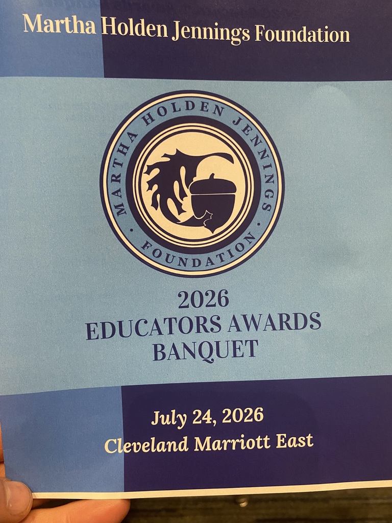 A program booklet from the Martha Holden Jennings Foundation awards night, July 24, 2026.