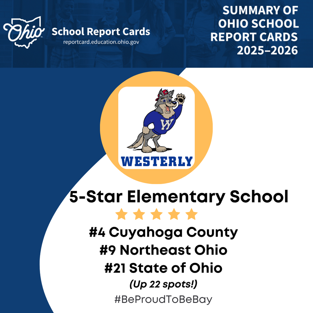 Westerly 5-star ranking image for the 2025-26 state report card.
