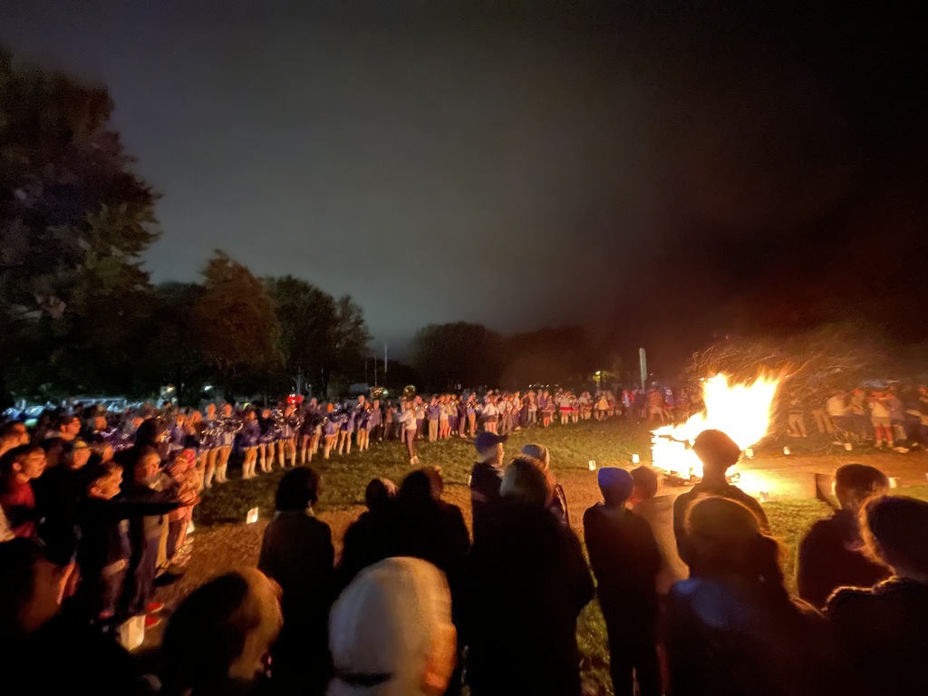 Bonfire photo from Bay High School's Light the Night event.