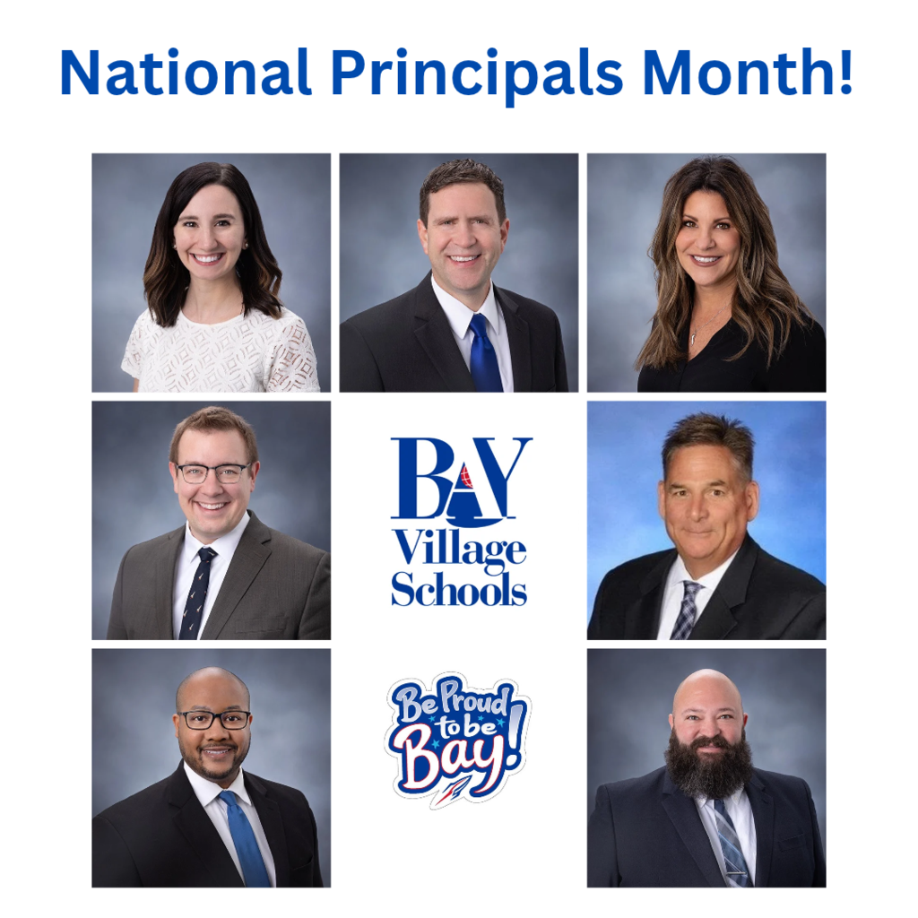 Six photos of school principals on a grid for National Principals Month image.