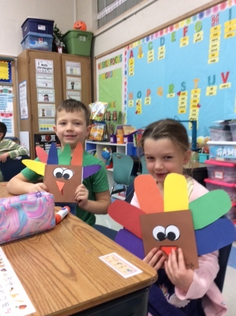 Mrs. Hack's class Thanksgiving