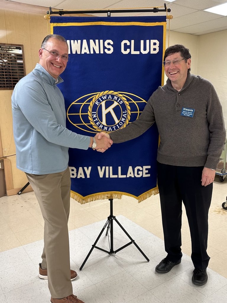 Supt. Prebles at Bay Kiwanis Club