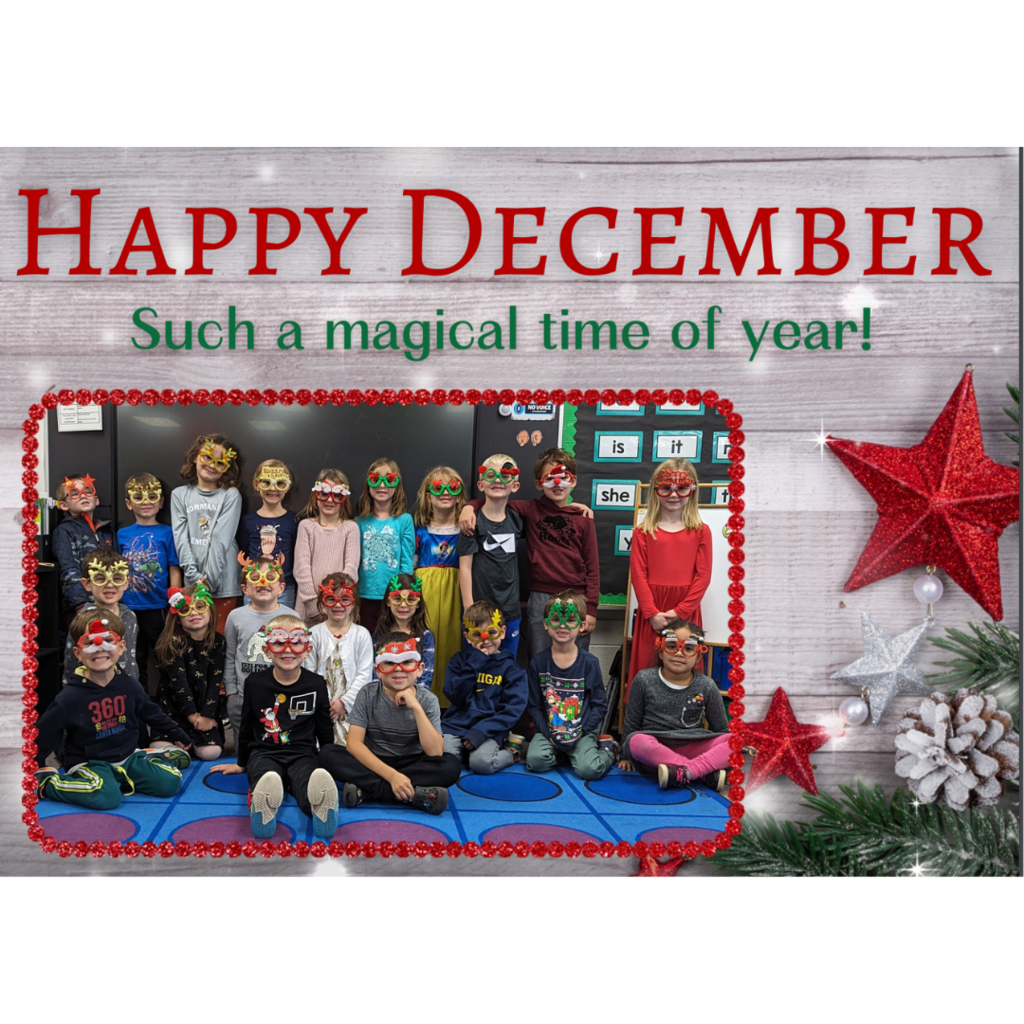 Happy Holidays from Mrs. Bragg's Kindergarten class