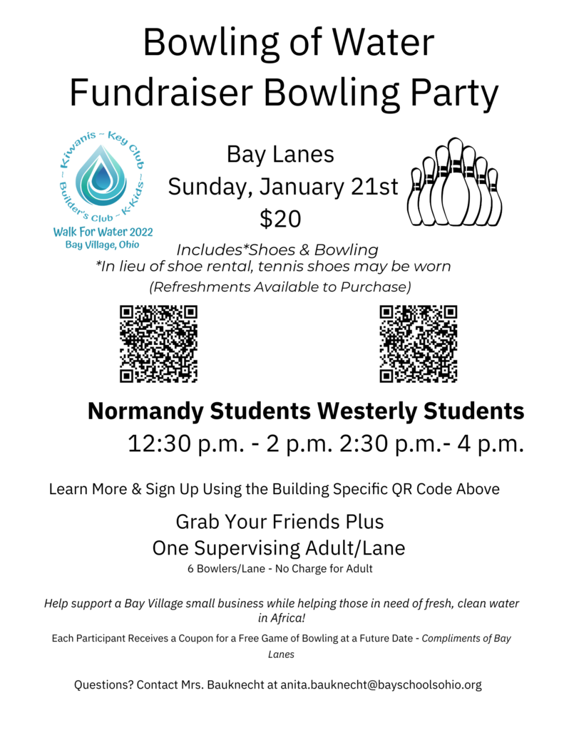 key club bowling flyer