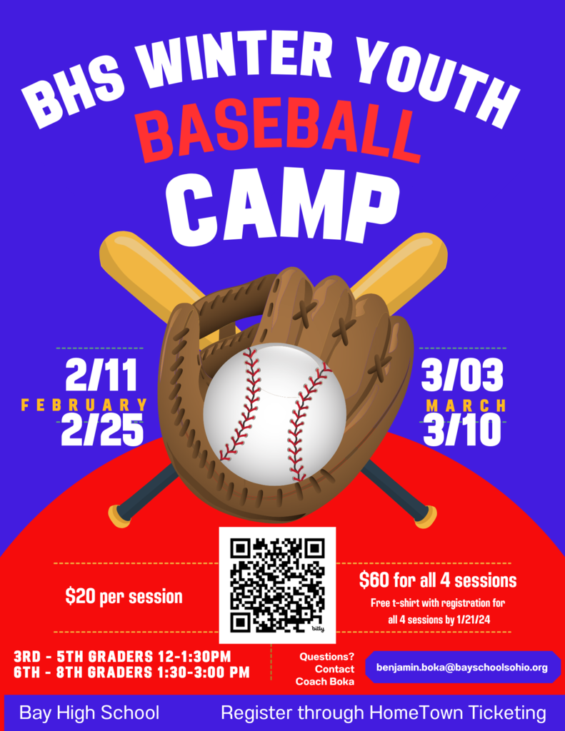 Winter Youth Baseball Camp flyer