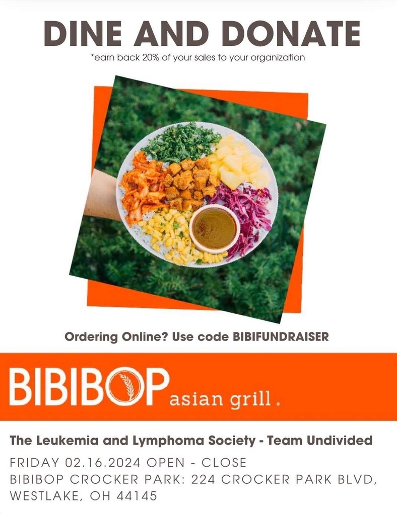 Team Undivided fundraiser flyer with Bibiop Westlake