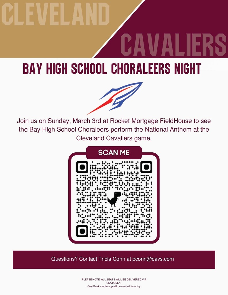 Choraleers at the Cavs game flyer