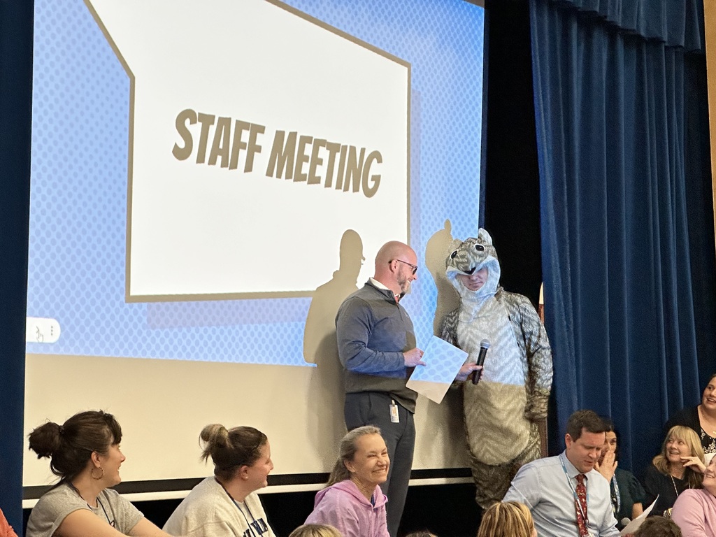 Twitch comes to the One School One Book assembly photo