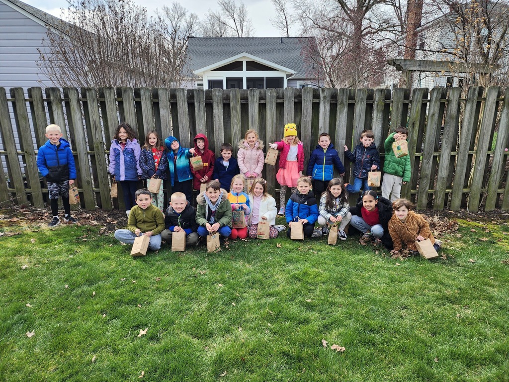 Egg hunt group photo